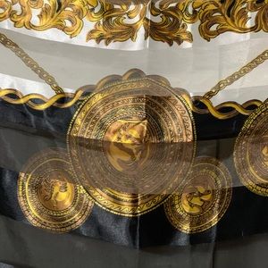 Vintage zodiac coins scarf